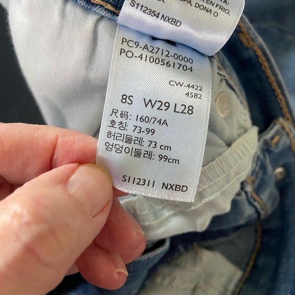 Denizen from Levi’s High Rise Straight Minimalist Normcore Jeans Size 8S - Picture 5 of 11